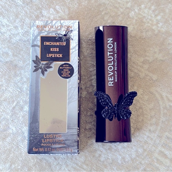 Brand New Revolution Vampire Kiss Lip Stain & Enchanted Kiss Black Lipstick - Picture 2 of 14